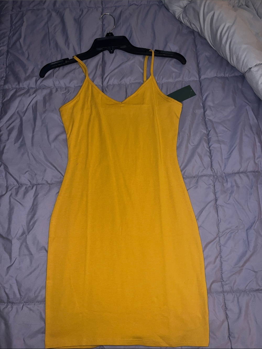wild fable Mustard Yellow Spaghetti Strap Mini Dress